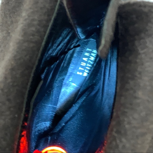 NWOT Brown Stewart Weitzman Caster lace boots 6AA - Picture 5 of 6